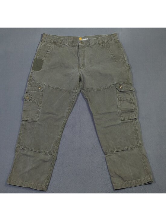 Carhartt Other - Carhartt Pants Men's 42x30 Fits 40x29 Green B342 MOS Cargo Carpenter Double Knee
